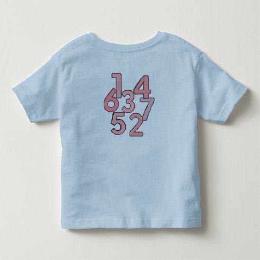 Nummer Esthetisch T-shirt – Minimalistisch Nummero (Achterkant)