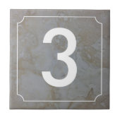 Nummer Franse huis Tegeltje (Voorkant)