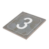 Nummer Franse huis Tegeltje (Zijkant)