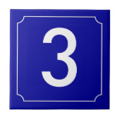 Nummer Franse huis Tegeltje (Voorkant)