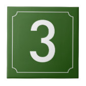 Nummer Franse huis Tegeltje (Voorkant)