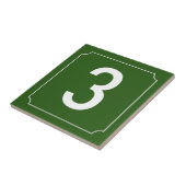 Nummer Franse huis Tegeltje (Zijkant)