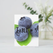 Nummer gasttabel briefkaart (Staand voorkant)