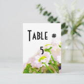 Nummer gasttabel briefkaart (Staand voorkant)