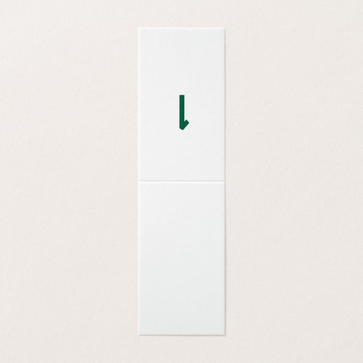 nummer groene tabel kaart (Buitenkant ongevouwen)