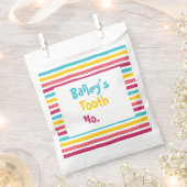 Nummer het zelf Gestreepte Snoep Kinder Tandtas Bedankzakje (Geknipt)