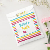 Nummer het zelf Gestreepte Snoep Kinder Tandtas Bedankzakje (Gezegeld)