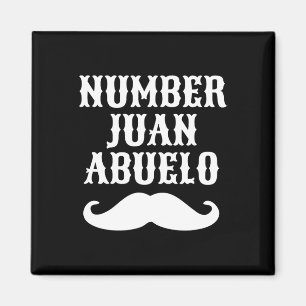 Nummer Juan Abuelo Spaans Mexicaans Beste Cadeaus Magneet