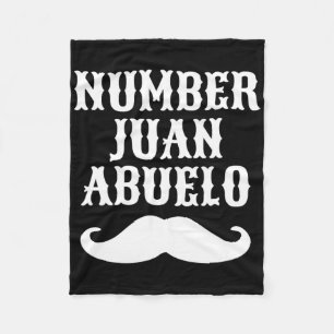 Nummer Juan Abuelo Spaanse Mexicaanse beste pap ca Fleece Deken
