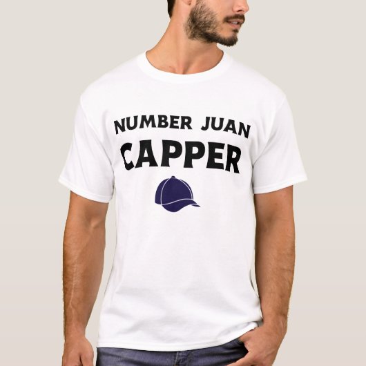 Nummer Juan Capper Funny Slang Humor #1 Leugenaar T-shirt (Voorkant)