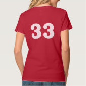 Nummer klasse 33 t-shirt (Achterkant)