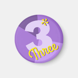 Nummer kleurblokplank opnieuw weergeven magneet