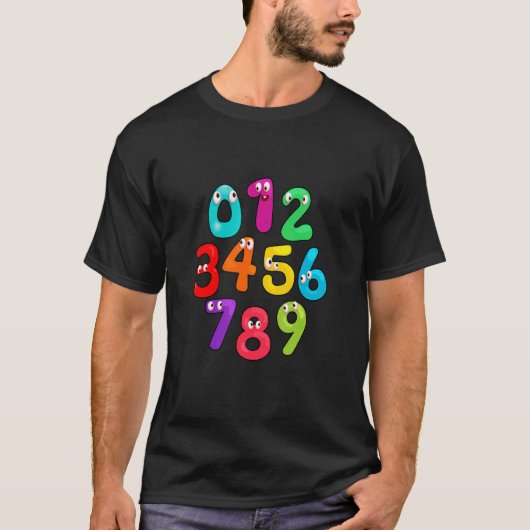 Nummer Leercalculator kostuum match dag Wiskunde O T-shirt (Voorkant)