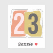 Nummer Magazine Losgeld 23 Sticker (Vel)