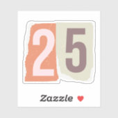 Nummer Magazine Losgeld 25 Sticker (Vel)