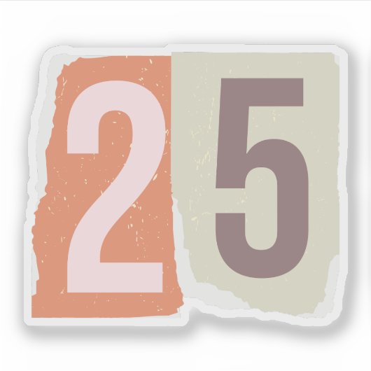 Nummer Magazine Losgeld 25 Sticker (Voorkant)