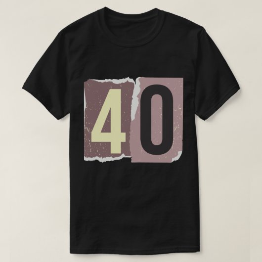 Nummer Magazine Losgeld 40 T-shirt (Design voorkant)