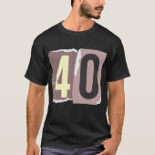 Nummer Magazine Losgeld 40 T-shirt (Voorkant)