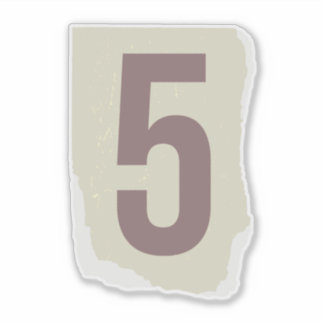 Nummer Magazine Losgeld 5 Sticker