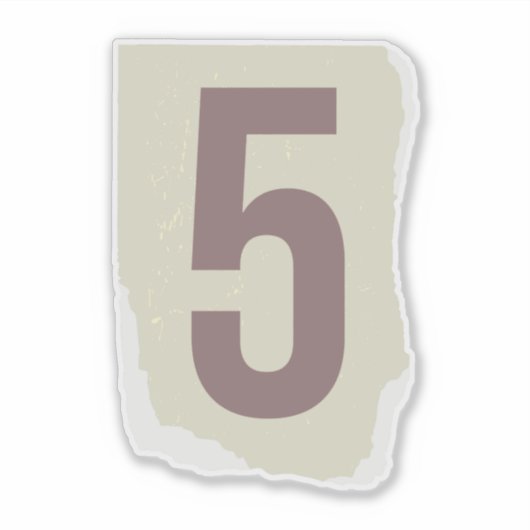 Nummer Magazine Losgeld 5 Sticker (Voorkant)