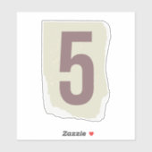 Nummer Magazine Losgeld 5 Sticker (Vel)