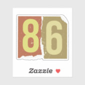 Nummer Magazine Losgeld 86 Sticker (Vel)