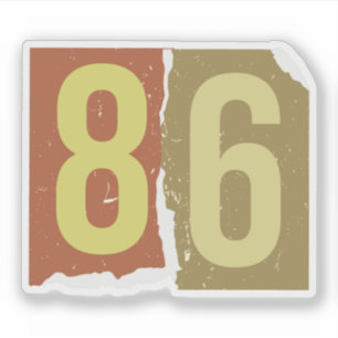 Nummer Magazine Losgeld 86 Sticker