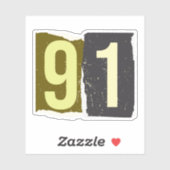 Nummer Magazine Losgeld 91 Sticker (Vel)