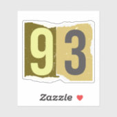 Nummer Magazine Losgeld 93 Sticker (Vel)