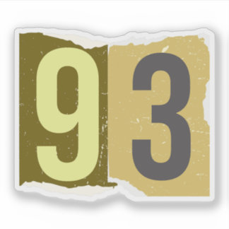 Nummer Magazine Losgeld 93 Sticker