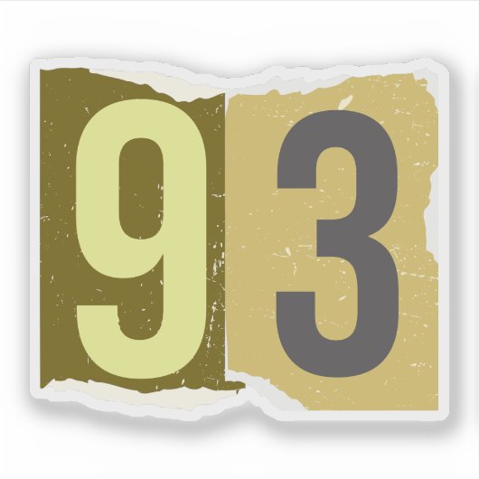 Nummer Magazine Losgeld 93 Sticker (Voorkant)