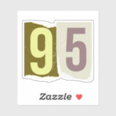 Nummer Magazine Losgeld 95 Sticker (Vel)