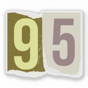 Nummer Magazine Losgeld 95 Sticker