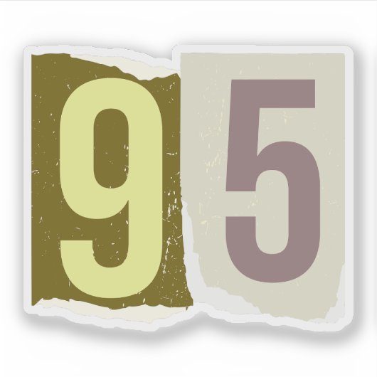 Nummer Magazine Losgeld 95 Sticker (Voorkant)