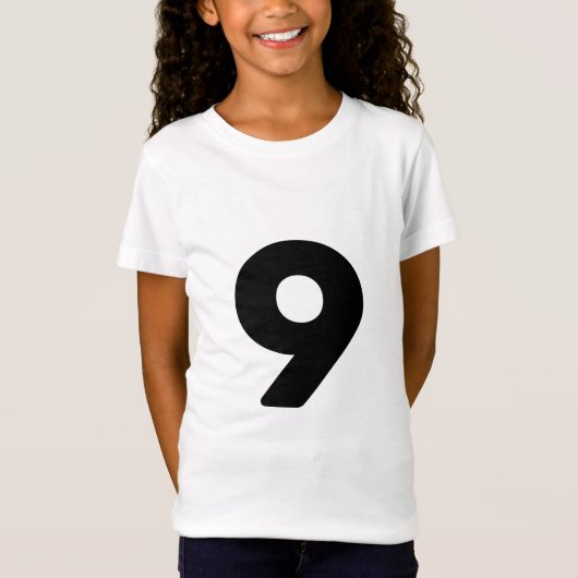 nummer negen 9 t-shirt (Voorkant)
