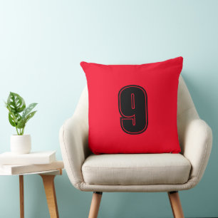 Nummer Negen Rood Zwart Huisdecoratie Klasse A Kat Kussen