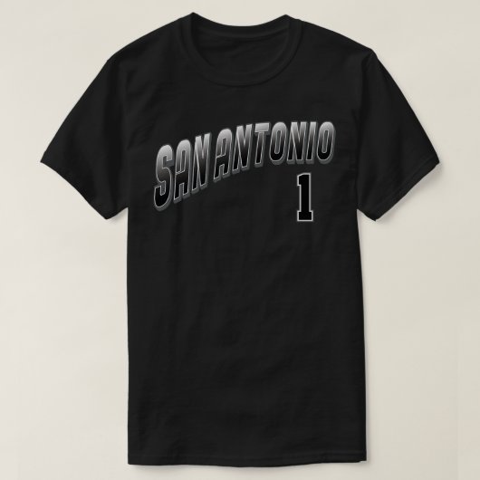 Nummer Retro San Antonio T-shirt (Design voorkant)