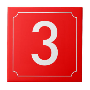 Nummer rood huis tegeltje