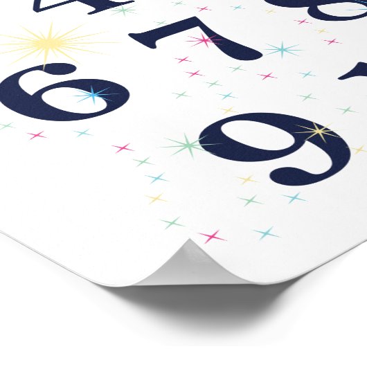 Nummer Sterren Poster (Hoek)