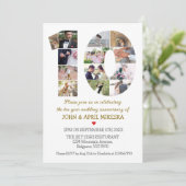 Nummer Tien Custom Photo Wedding Jubileum Kaart (Staand voorkant)