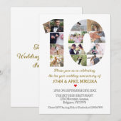 Nummer Tien Custom Photo Wedding Jubileum Kaart (Voorkant / Achterkant)