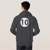 Nummer tien hoodie (Achterkant volledig)
