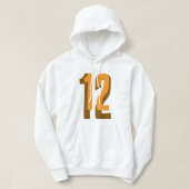 Nummer twaalf hoodie (Design voorkant)