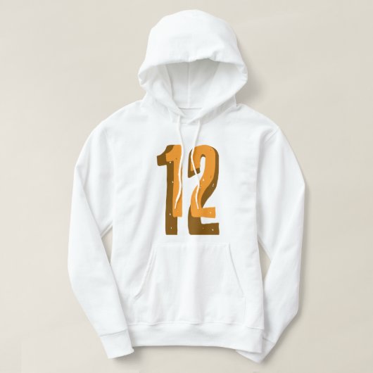 Nummer twaalf hoodie (Design voorkant)