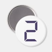 Nummer - twee - 2 magneet (Voorkant / Achterkant)