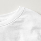 Nummer twee 2e verjaardag kinder shirts (Detail - nek (in wit))