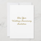 Nummer twee aangepaste foto bruiloft Jubileum Kaart (Achterkant)