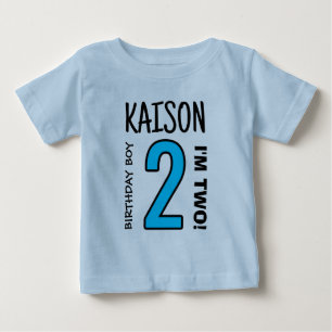 Nummer twee geboortecyt Baby T-Shirt