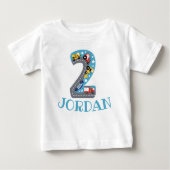 NUMMER TWEE KIND 2E VERJAARDAG BABY T-shirt (Voorkant)