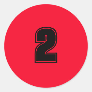 Nummer twee planning benodigdheden eenvoudig 2 roo ronde sticker